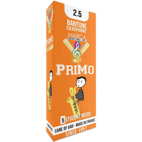 Caja 5 Cañas Saxo Barítono Marca Primo 2½