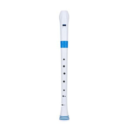 Flauta dulce soprano Digitacin alemana Nuvo N-310RDBLG Blanca y Azul 3 piezas