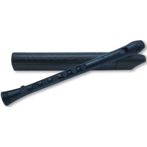 Flauta dulce Recorder+ Digitación Alemana Nuvo N-320RDBBK Negra 3 Piez