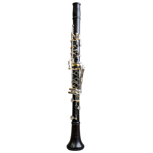 Clarinete Bb Backun Q Series Granadilla 18 Llaves Plata y Pilares Oro