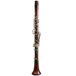 Clarinete Backun Q Series 18 Llaves Plata y Pilares Oro Madera Cocobolo Sib