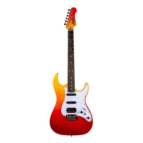 Guitarra Elctrica Jet JS600-TRS-HSS Transparent Red