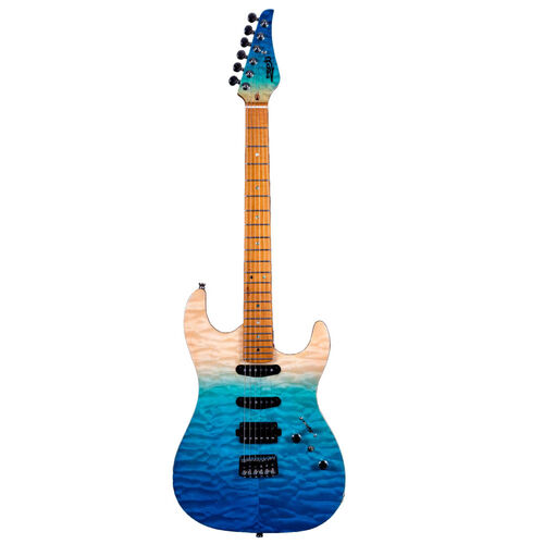 Guitarra Eléctrica Jet JS1000-QTBL Azul Transparente