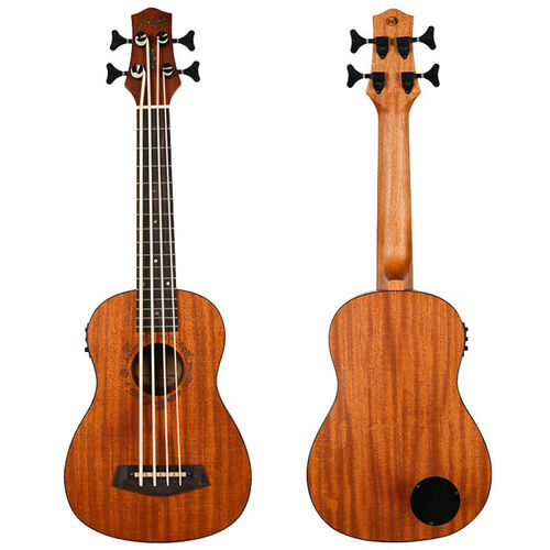 Ukelele Bajo Flight Du-Bass Electrificado Caoba