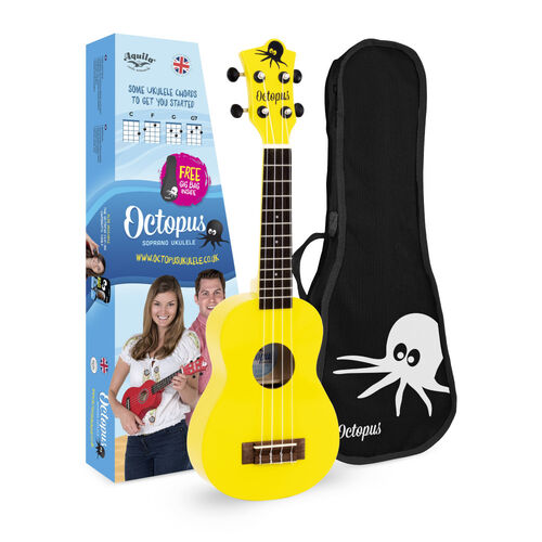 Ukelele Octopus Soprano UK-200YL Amarillo