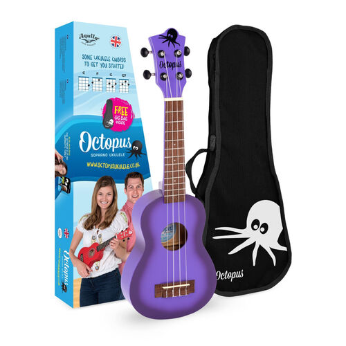 Ukelele Octopus Soprano UK-200EX-PUB Purpura Burst