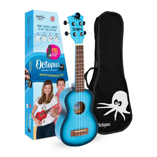 Ukelele Octopus Soprano UK-200EX-SBB Azul Cielo Burst