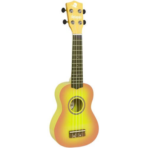 Ukelele Octopus Soprano UK-200WHB Amarillo Burst