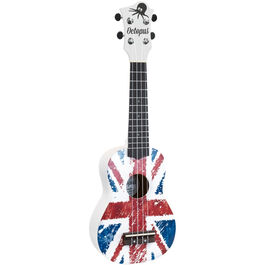 Ukelele Octopus Soprano UK-200UJW Union Jack Blanca