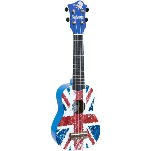 Ukelele Octopus Soprano UK-200UJB Union Jack Azul