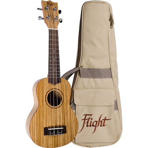 Ukelele Soprano Flight DUS-322 Zebrano