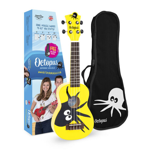 Ukelele Octopus Soprano UK-200KAY Kane Amarillo