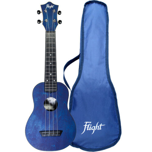 Ukelele Soprano Flight TUS-35DB Travel Azul Fuerte