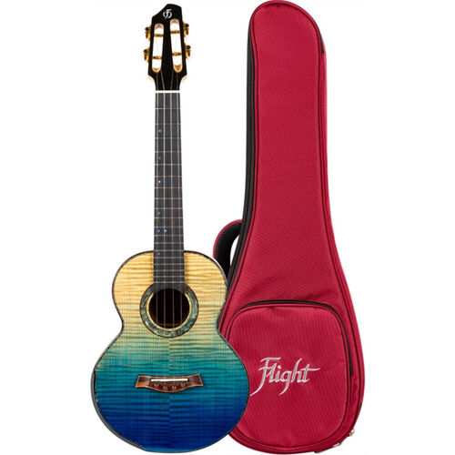 Ukelele Tenor Flight A10FM Anniversary Series Faded Blue