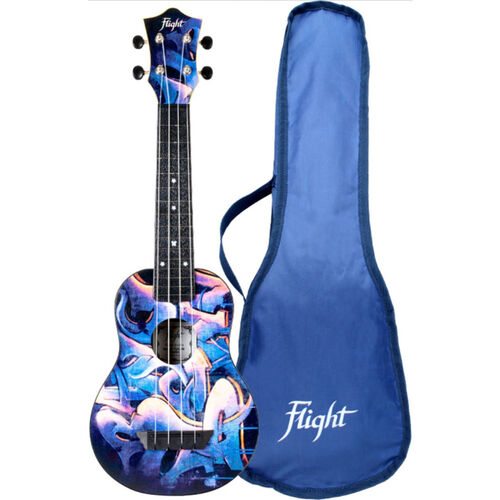 Ukelele Soprano Flight TUS-40 Travel Graffiti