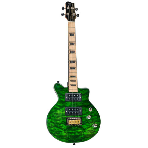 Ukelele Tenor Bones BT-1TG Verde Transparente Elctrico