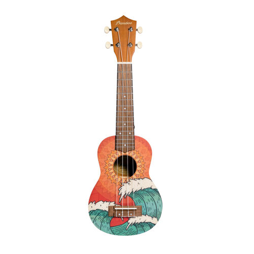 Ukelele Soprano Bamboo B1E-OW Orange Wave