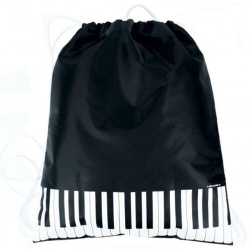 Bolsa tipo saco negra teclas piano A-Gift-Republic B-3025