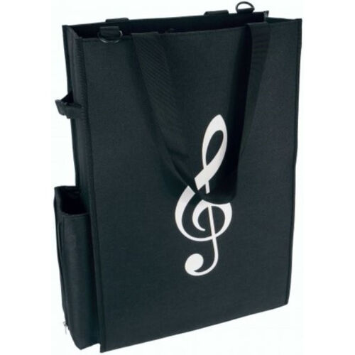 Bolsa asa al hombro negra clave de sol A-Gift-Republic B-3036