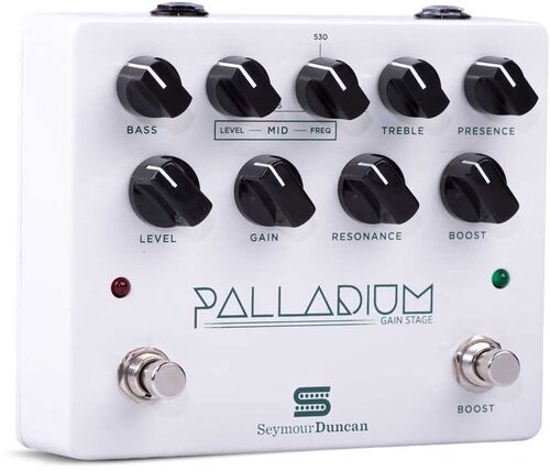 Pedal de Distorsion Pedal Palladium White Gain Stage Seymour Duncan