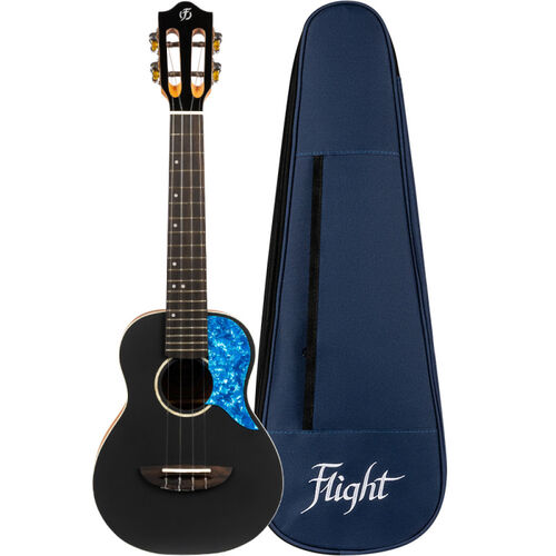 Ukelele Concert Flight Princess Series Iris BK Negro