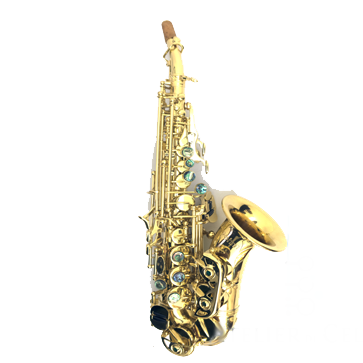 Saxo Soprano Curvo Boehm Study Lacado