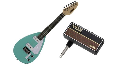 Guitarra Eléctrica Escala Corta Pack Mk3 Mini Aqua Green Vox