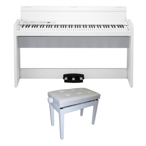 Piano Digital Lp-380-Wh- U Kit Banqueta Bgm Korg