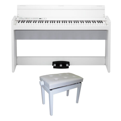 Piano Digital Lp-380-Wh- U Kit Banqueta Bgm Korg