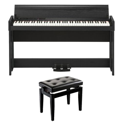 Piano Digital C1 Bk Kit Banqueta Bgm Korg