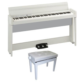 Kit Piano Digital C1 Korg Blanco más Banqueta