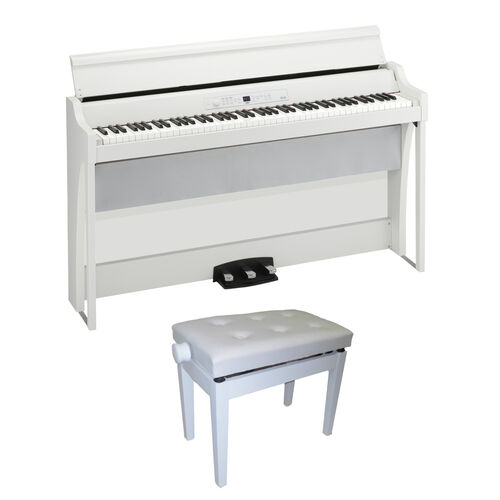 Kit Piano Digital Korg G1b Air Blanco ms Banqueta Bgm