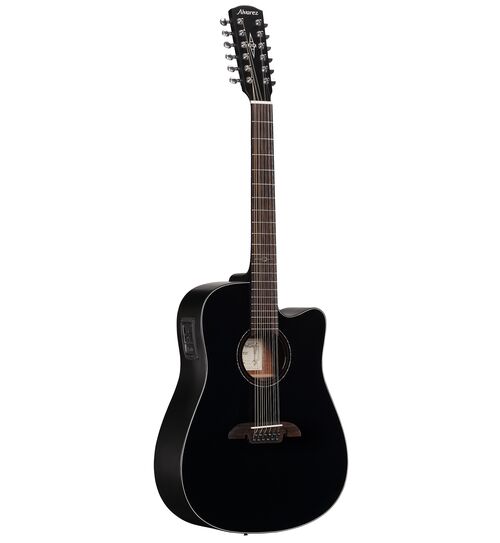 Guitarra Electroacustica de 12 Cuerdas Con Cutaway Ad60-12cebk Alvarez