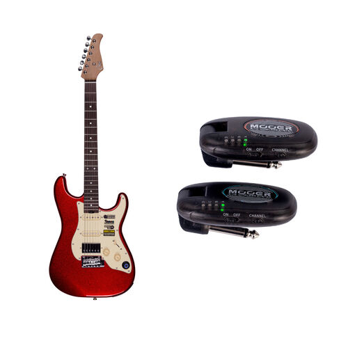 Guitarra Electrica Con Usb/Midi Integrado Gtrs S800 Pink Kit Inalamb. Air P10 Mooer