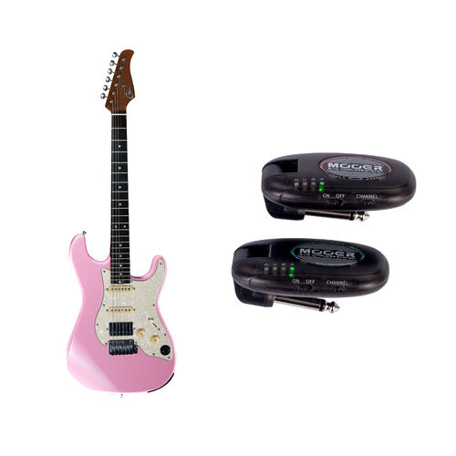 Guitarra Electrica Con Usb/Midi Integrado Gtrs S800 Red Kit Inalamb. Air P10 Mooer