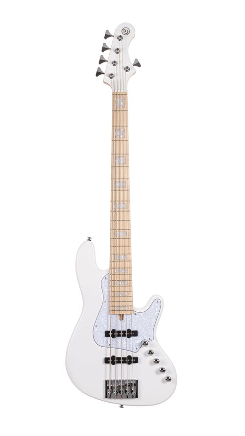 Bajo de 4 Cuerdas Njs5 Wht W/Case Cort