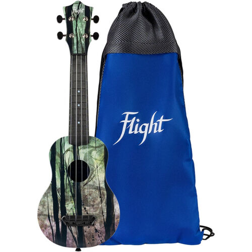 Ukelele Soprano Flight UTS-40 Ultra Travel Series Deep Forest