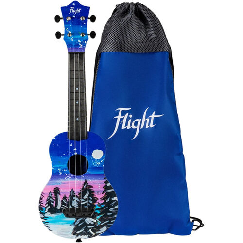 Ukelele Soprano Flight UTS-42 Ultra Travel Series Snow