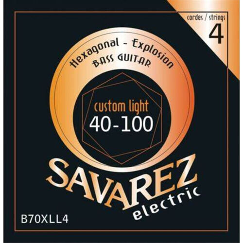 Juego Cuerdas Guitarra Baja Savarez Hexagonal B70XLL4 040-100