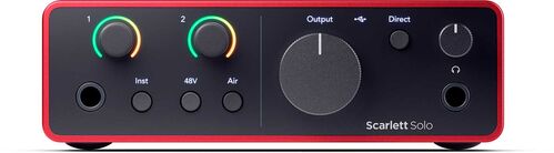 Interface de Audio Usb Scarlett Solo 4th Gen Focusrite