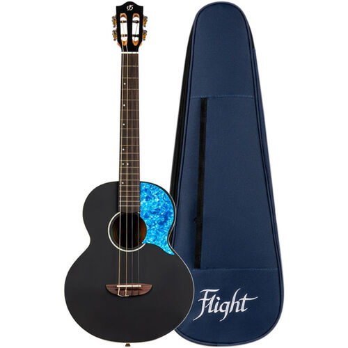 Ukelele Bartono Flight Princess Series Iris BK Negro