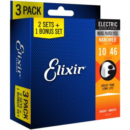 Pack Elixir 2+1 Juegos Acstica 16545 Ph Bronze 012/053