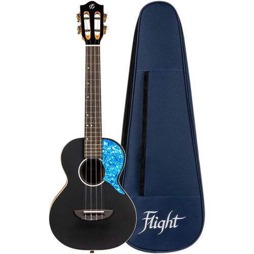 Ukelele Tenor Flight Princess Series Iris BK Negro