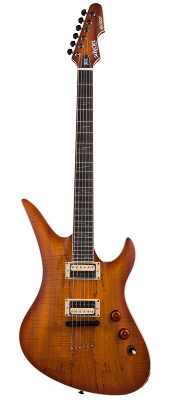 Guitarra Eléctrica Double Cut General Schecter Avenger Exotic Spalted Maple Snvb