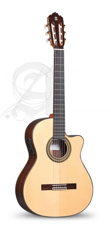 Guitarra Semi-acústica Alhambra 7 P A CW E8