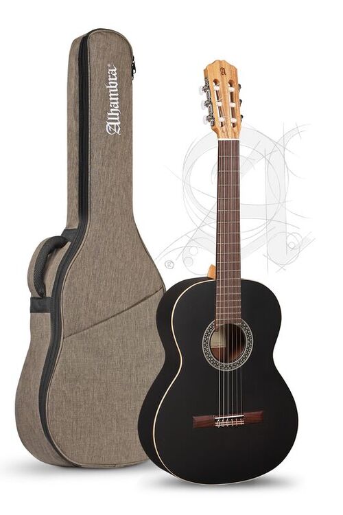 Guitarra Clsica Alhambra 1 C Black Satin