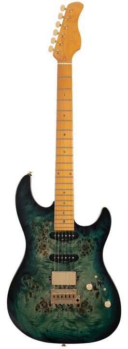 Guitarra Eléctrica St Sire Guitars S10 Hss Trans Green