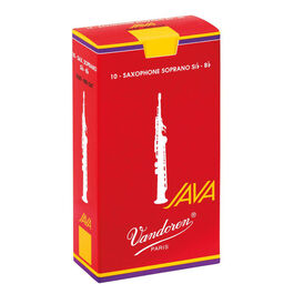 Caja de 10 Cañas JAVA ROJA Saxo Soprano 4 (SR304R)