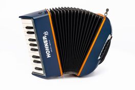 Acordeon Hohner Xs Infantil Azul/Naranja Con Mochila