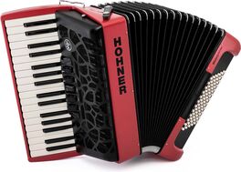 Acordeon De Piano Cromatico Hohner Bravo Mycolor Iii 72 Sunset (Ral 4002)
